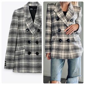 Zara tweed blazer S